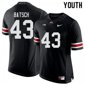 NCAA Ohio State Buckeyes Youth #43 Ryan Batsch Black Nike Football College Jersey NHI3045EJ